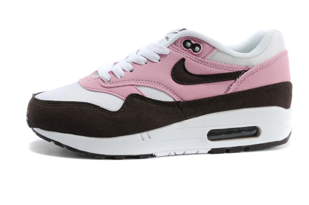 Nike Air Max 87 Chaussures Femme Blanc Rose Noir (2)
